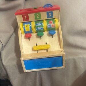 Melissa & Doug Colorful Wooden Cash Register